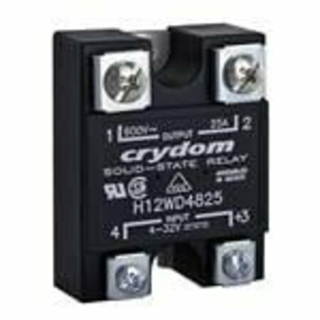 CRYDOM Solid State Relays - Industrial Mount Ssr Relay, Panel Mount, Ip00, 660Vac/50A, Dc In, Zero Cross,  H12WD4850PGH